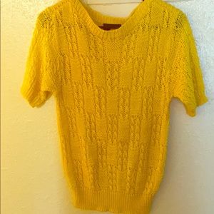 A turmeric yellow woollen blouse (new)